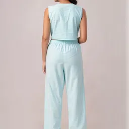 SwagSanskriti Sleeveless Waistcoat With Trouser Co-Ords image 4