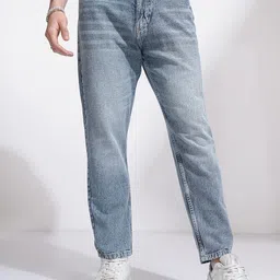 HIGHLANDER Men Cotton Relaxed Whiskers and Chevrons Fit Heavy Fade Clean Look Jeans-picture-47