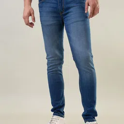 TIM PARIS Men Original Skinny Fit Mid-Rise Light Fade Stretchable Jeans-picture-19