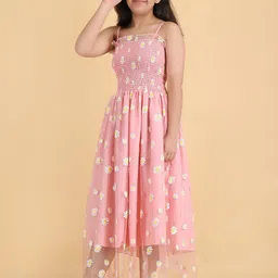 PaheliRani Kids-Girls Self Design Above Knee Fit & Flare Dress-image-67
