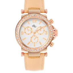 DressBerry Women Brass Dial & Leather Straps Analog Watch-picture-19