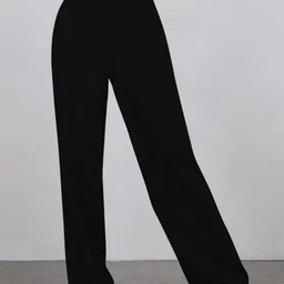 BAESD Women Colourblocked Relaxed Straight Leg High-Rise Non Iron Trousers-picture-23