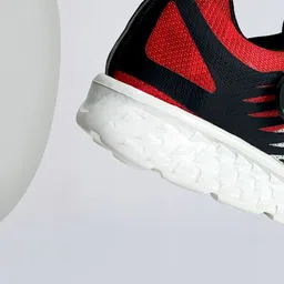 Hopscotch Boys Black Printed Mesh Sport Sneakers image 5