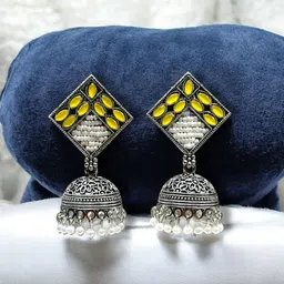 Anouk Geometric Jhumkas Earrings image 2