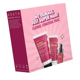 ARATA Set Of 3 Biotin Shampoo-150 ml, Keratin Conditioner-50 ml & Vitamin E Serum-30 ml-image-10