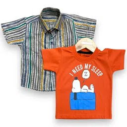 BAESD Boys Relaxed Multi Stripes Opaque Striped Party Shirt-picture-42