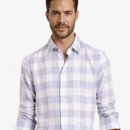 RARE RABBIT Men Comfort Spread Collar Checked Cotton Casual Shirt-picture-11