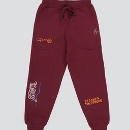 KiddoPanti Boys Pack Of 2 Printed Track Pants image 4