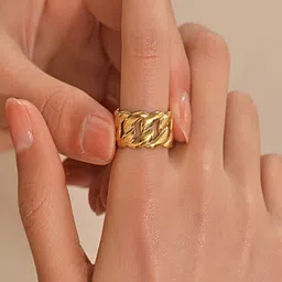 TEULRIP Gold Plated Anti Tarnish Finger Ring image 4
