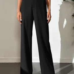 BAESD Women Relaxed Straight Leg High-Rise Loose Fit Trousers-picture-30