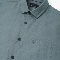 Allen Solly Slim Fit Spread Collar Linen Cotton Casual Shirt image 2