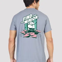 Greylongg Men Typography Printed Round Neck Cotton T-shirt image 1