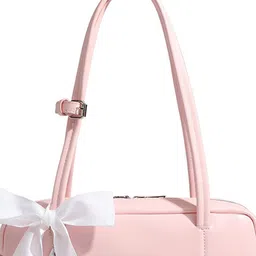 CORSICA PU Shoulder Bag with Bow Detail image 2