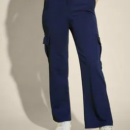 CORSICA Women Relaxed High-Rise Cargos Trousers-image-80