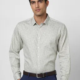 van heusen V Dot Men Slim Fit Spread Collar Geometric Printed Cotton Casual Shirt-picture-40