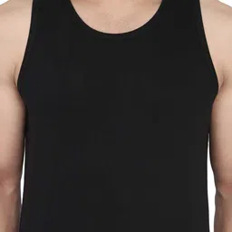 SLOWLORIS Men Pack of 2 Printed Bio-Wash Combed Cotton Innerwear Vests image 2