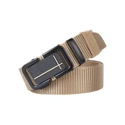 SHOPGLOBAL Men Set Of 2 Textured Stretchable Belts With Buckle Closure image 4