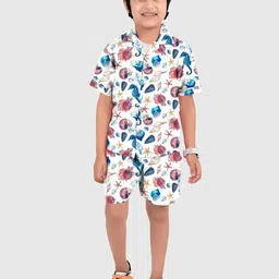 TOONKY Boys Printed Lapel Collar Shirt With Shorts-picture-38