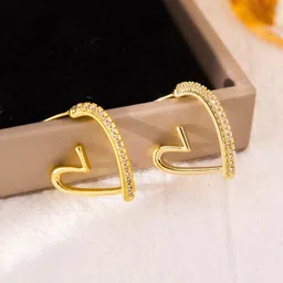 COOLWOOL Heart Shaped Drop Earrings image 4