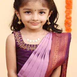 DISHA CREATIONZ Girls Ready to Wear Lehenga & Blouse With Dupatta image 2