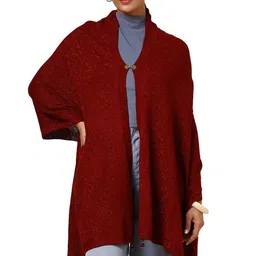 soch Womens Acrylic Woven Design Shawl image 1