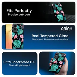 QRIOH Floral Printed Oppo F29 5G Back Case Mobile Accessories image 3