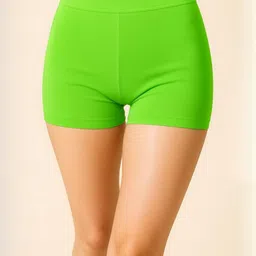 UllasPemium Women Slim Fit Cotton Canvas Cycling Sports Shorts-image-94