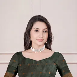 clotheva Woven Design Zari Art Silk Banarasi Saree image 4