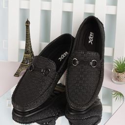 ID Men Textured Round Toe Loafers-picture-48
