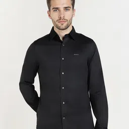 GANT Men Relaxed Slim Fit Solid Spread Collar Pure Cotton Casual Shirt-image-52
