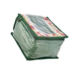 Kuber Industries Green Flower Design Organiser image 3