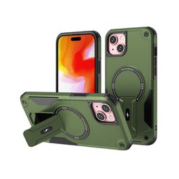 Luxury Kase Solid Printed iPhone 15 Plus Back Cover with Portable Kickstand-picture-37