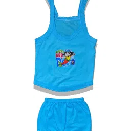 HUXX Kids Pack Of 5 Printed Pure Cotton Top with Shorts image 3