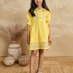 Lagorii Puff Sleeve A-Line Dress-picture-21