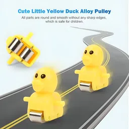 sbe New Duck Slide Toy Set, Automatic Stair-Climbing Race Track Set image 4