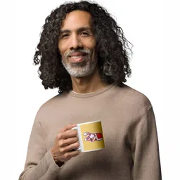 Mr UVD Yellow Ceramic Cup image 3