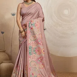 NIWAA Paisley Silk Blend Designer Saree-picture-18