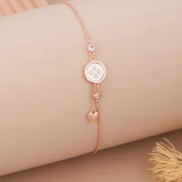 GC Jewelery Stainless Steel Rose Gold-Plated AD Studded Wraparound Bracelet-picture-49