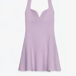 Pookiie Halter Neck Scuba Fit & Flare Mini Dress image 2