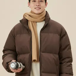 Mast & Harbour Men Shawl Collar Long Sleeves Padded Jacket image 2