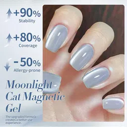BORN PRETTY Long Lasting Polaris 9D Cat Eye Magnetic Gel Polish-10ml-MY85 Morning Light image 5