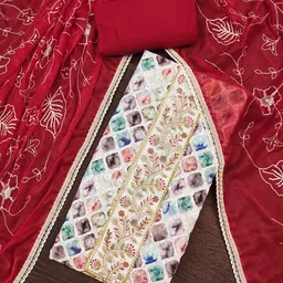 KIMISHA Women Printed Unstitched Dress Material-picture-28