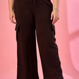 ALIZA Women Relaxed Straight Leg Cargos Trousers-picture-41