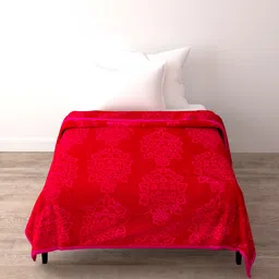 spangle Self Design Single Mink Blanket for Mild Winter image 2