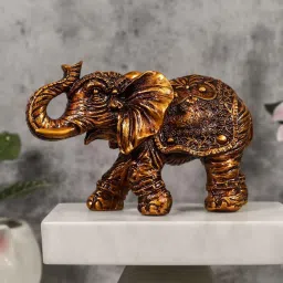 artarium Warrior Elephant Brown Resin Figurine image 2