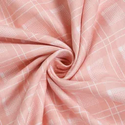 Ackross Pink & White Abstract Printed 104 TC Queen Bedsheet 2.25 m X 2.54 m-picture-16