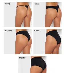 Trendyol Women Pack of 2 Mid-Rise Basic Briefs image 2