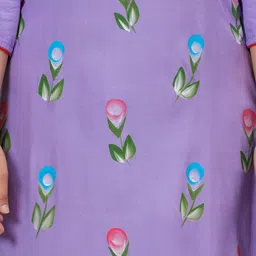 Bachuu Floral Printed Regular Straight Kurta image 3