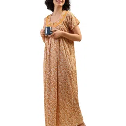 Noty Geometric Printed Maxi Nightdress image 4