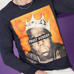 FTX Men Graphic Printed Round Neck Regular Pullover Sweatshirt image 5